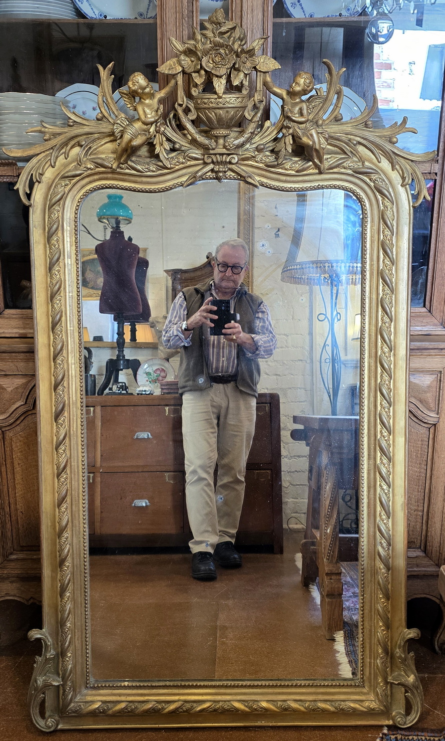 A French Louis XVI Mantle Mirror